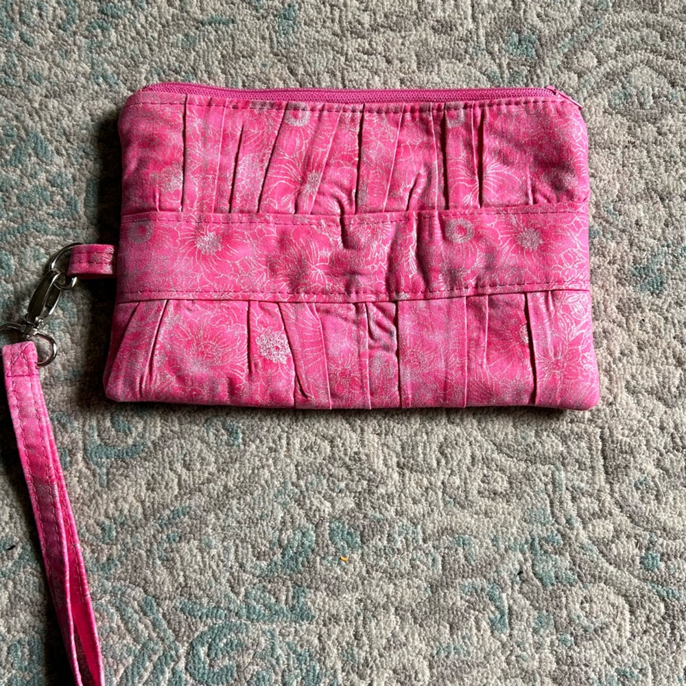 Pink wristlet